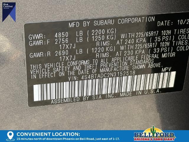 2022 Subaru Outback - $21,612
