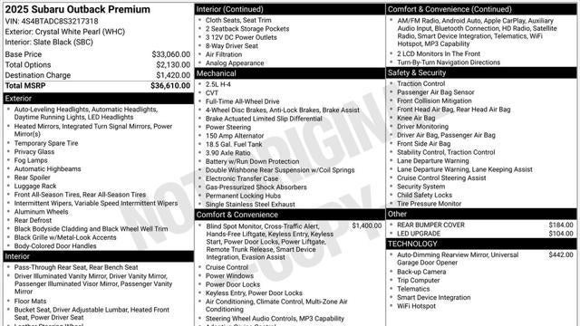 2025 Subaru Outback Premium