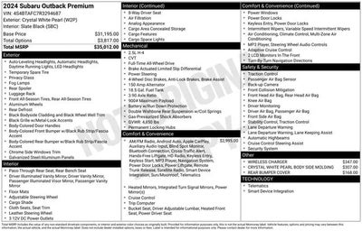 2024 Subaru Outback AWD Premium 4DR Crossover