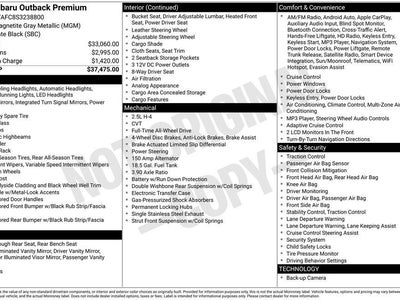 2025 Subaru Outback AWD Premium 4DR Crossover