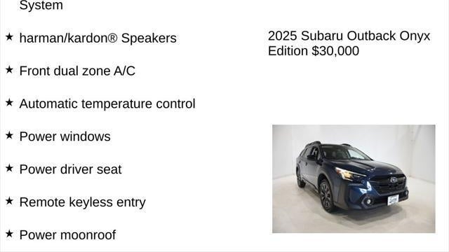 2025 Subaru Outback Onyx Edition