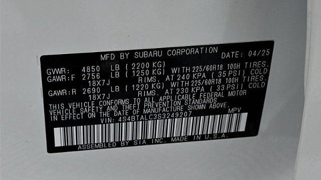 2025 Subaru Outback Onyx Edition