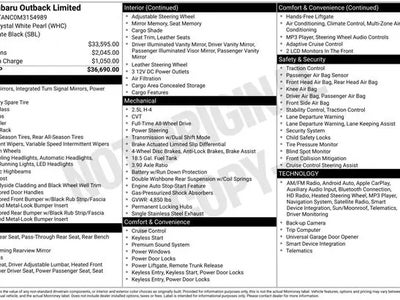 2021 Subaru Outback AWD Limited 4DR Crossover
