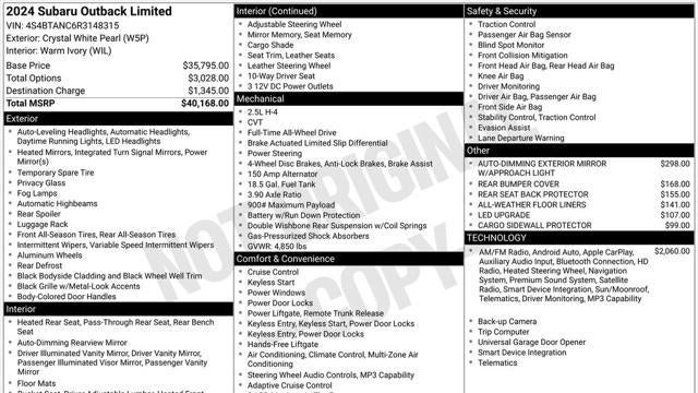 2024 Subaru Outback Limited