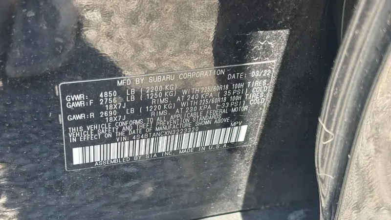 2022 Subaru Outback Limited