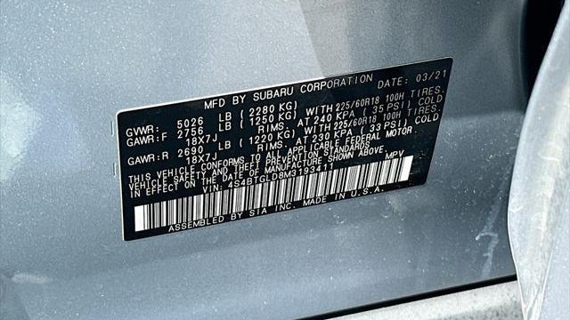 2021 Subaru Outback Onyx Edition XT