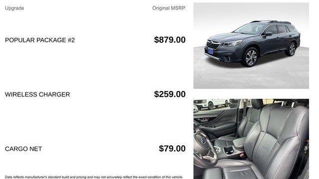 2021 Subaru Outback Limited XT