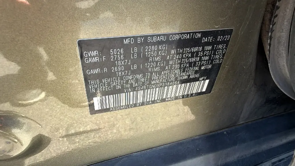 2023 Subaru Outback Limited XT
