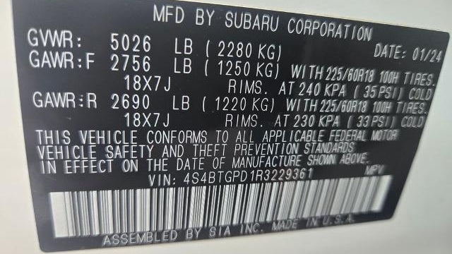 2024 Subaru Outback Touring XT