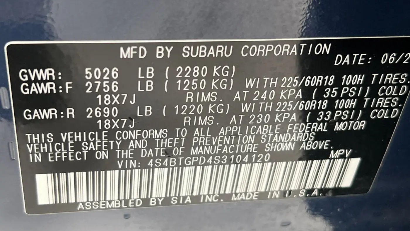 2025 Subaru Outback Touring XT