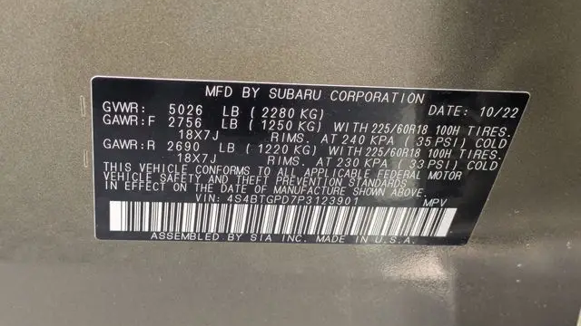 2023 Subaru Outback Touring XT