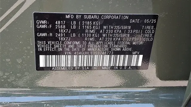 2025 Subaru Crosstrek Limited