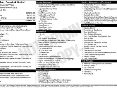 2025 Subaru Crosstrek AWD Limited 4DR Crossover