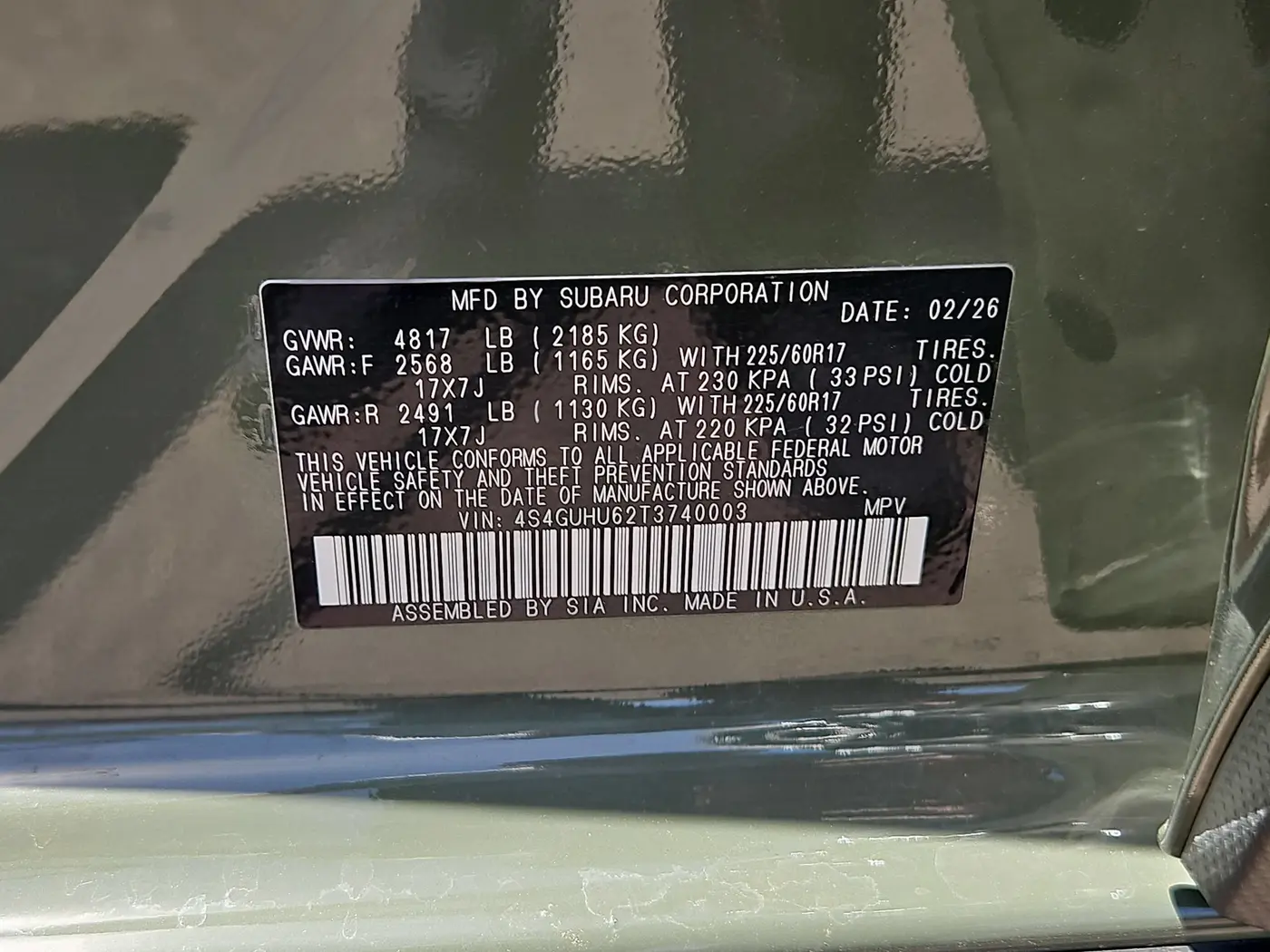 2026 Subaru Crosstrek - $33,992