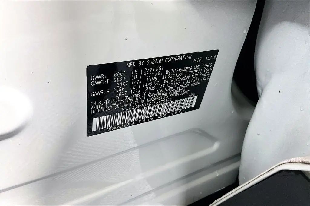 2020 Subaru Ascent - $19,941