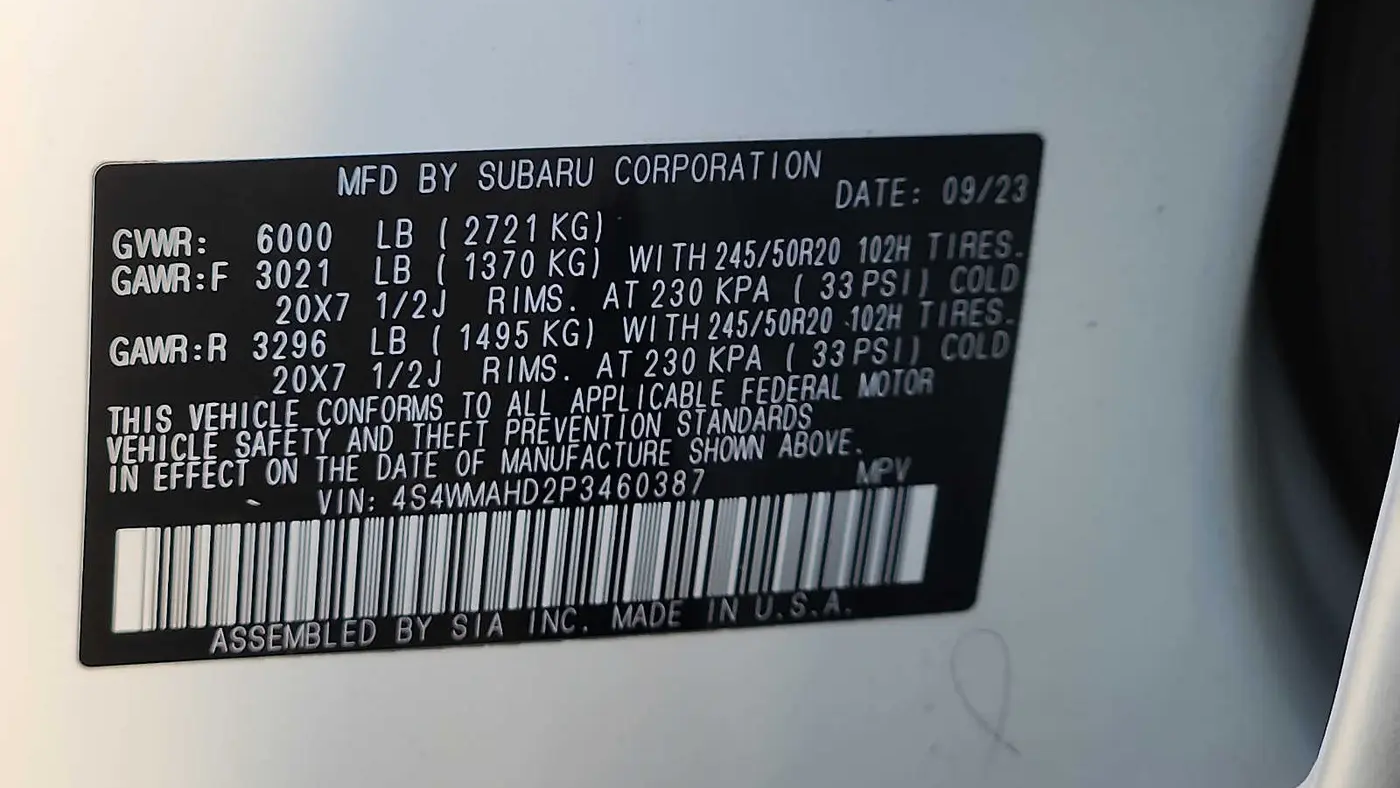 2023 Subaru Ascent Onyx Edition