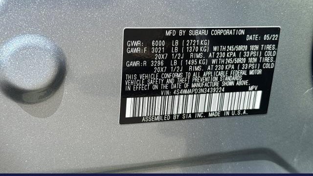 2022 Subaru Ascent Limited 7-Passenger