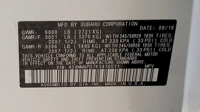 2019 Subaru Ascent Limited 7-Passenger
