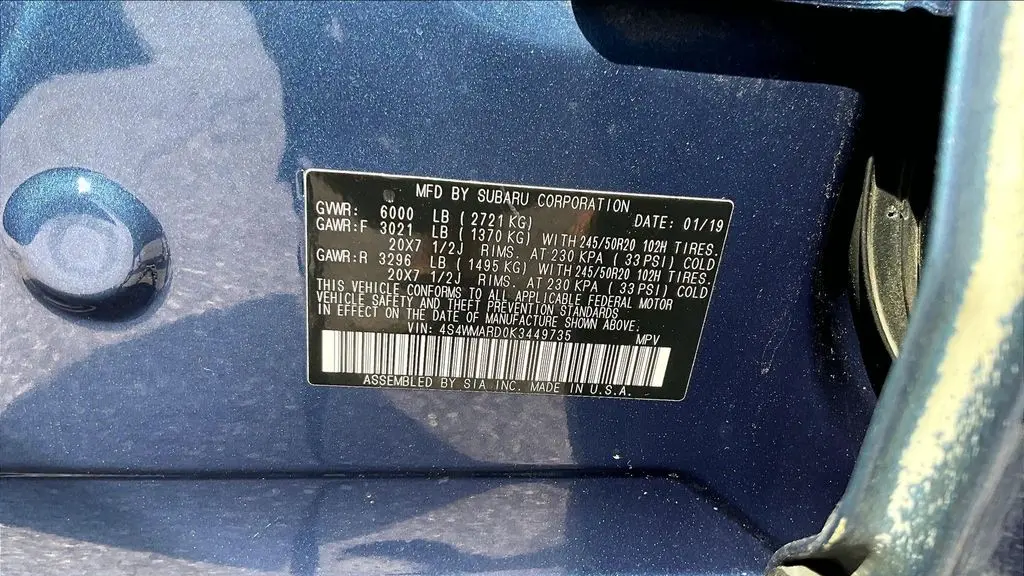 2019 Subaru Ascent Touring