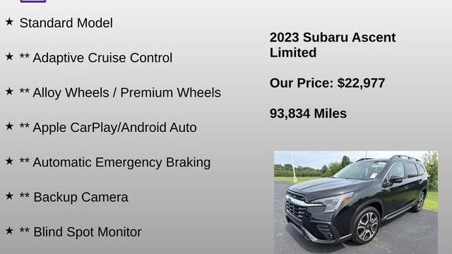 2023 Subaru Ascent Limited 7-Passenger