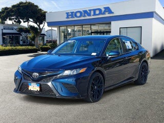 2018 Toyota Camry with Galactic Aqua Mica Exterior