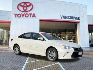 2017 Toyota Camry with Blizzard Pearl Exterior