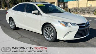 2015 Toyota Camry with Blizzard Pearl Exterior