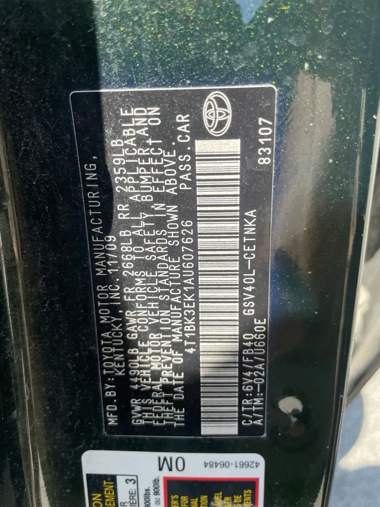 2010 Toyota Camry - $2,999