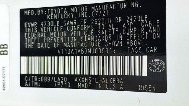 2021 Toyota Avalon Hybrid Limited