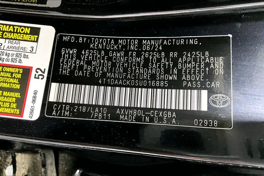 2025 Toyota Camry - $33,841