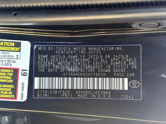 2025 Toyota Camry - $26,500