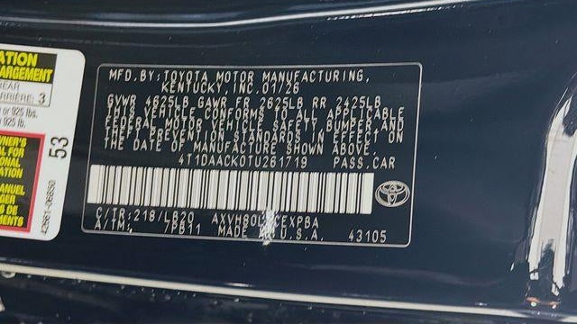 2026 Toyota Camry SE