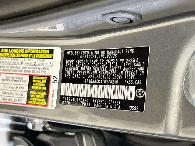 2026 Toyota Camry - $34,800