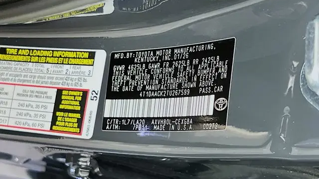 2026 Toyota Camry SE