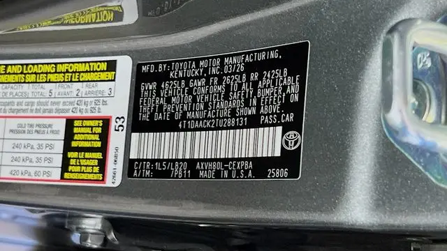 2026 Toyota Camry SE