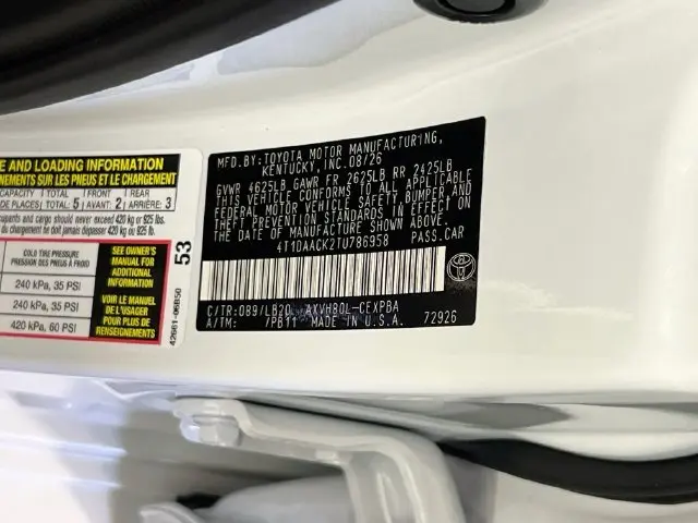 2026 Toyota Camry - $47,800