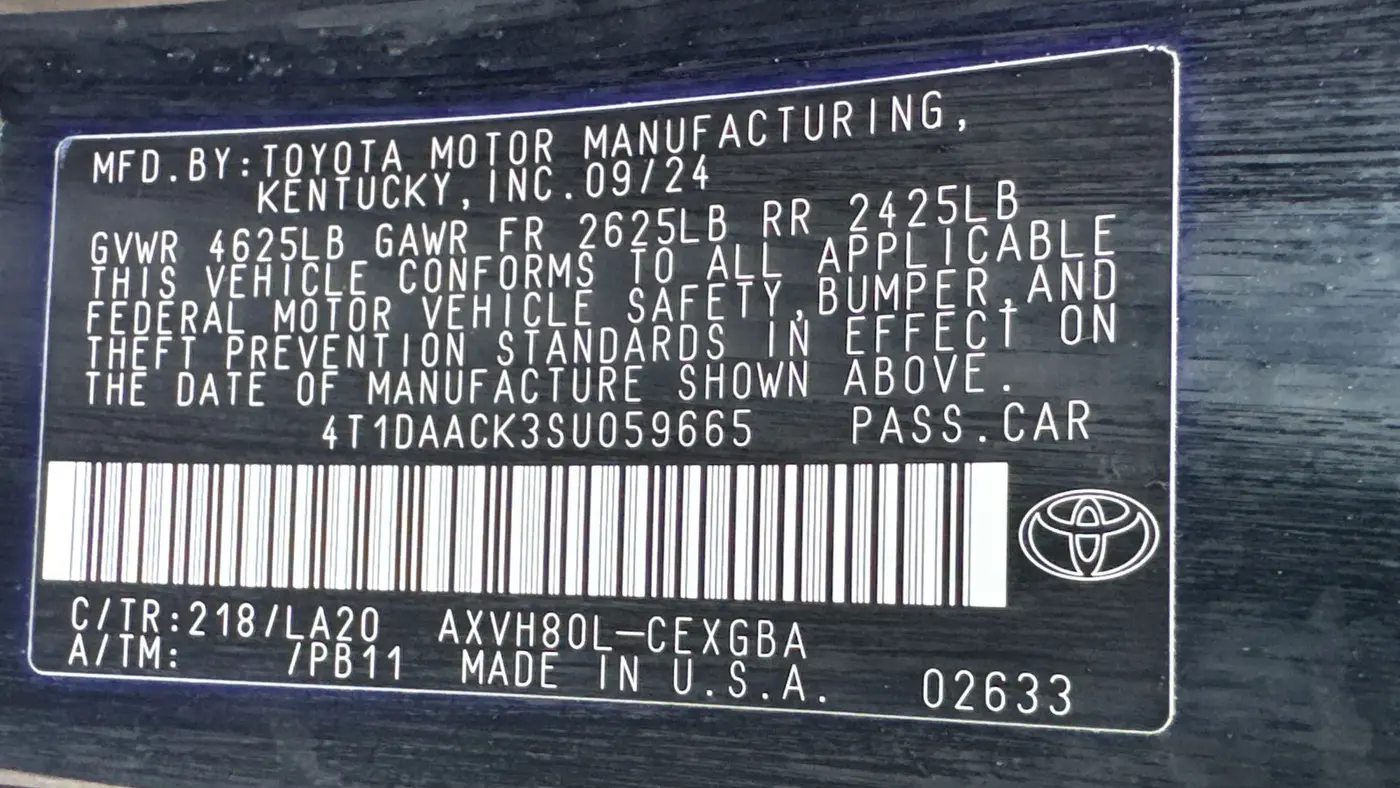 2025 Toyota Camry XLE