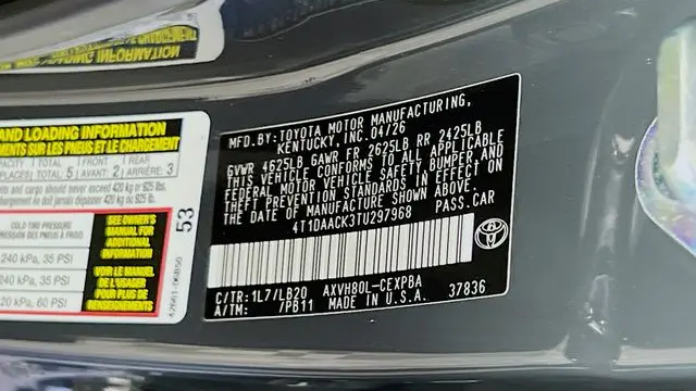 2026 Toyota Camry SE