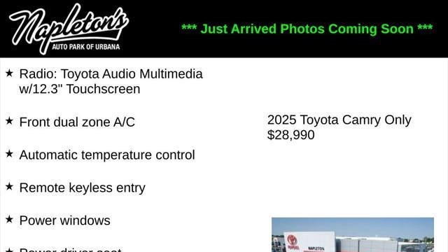 Preowned 2025 Toyota Camry SE for Sale