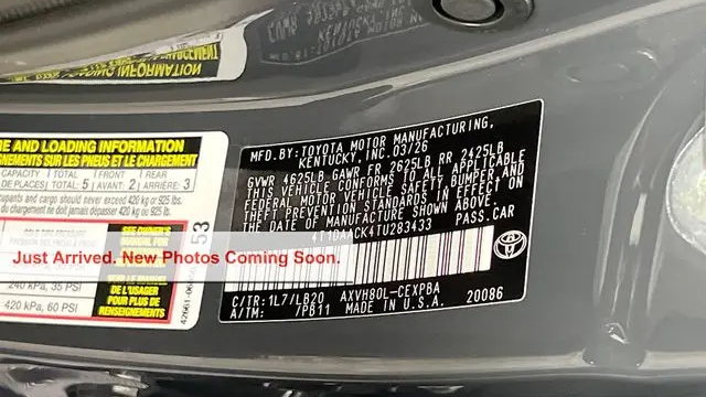 2026 Toyota Camry SE