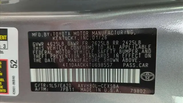 2026 Toyota Camry SE