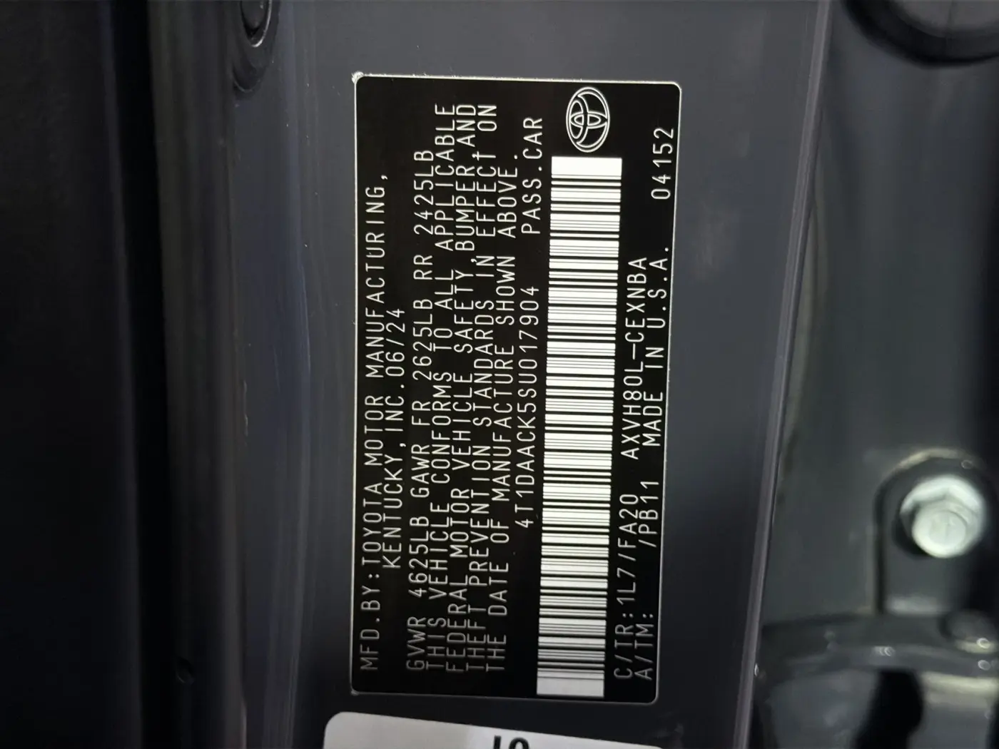 2025 Toyota Camry - $23,000