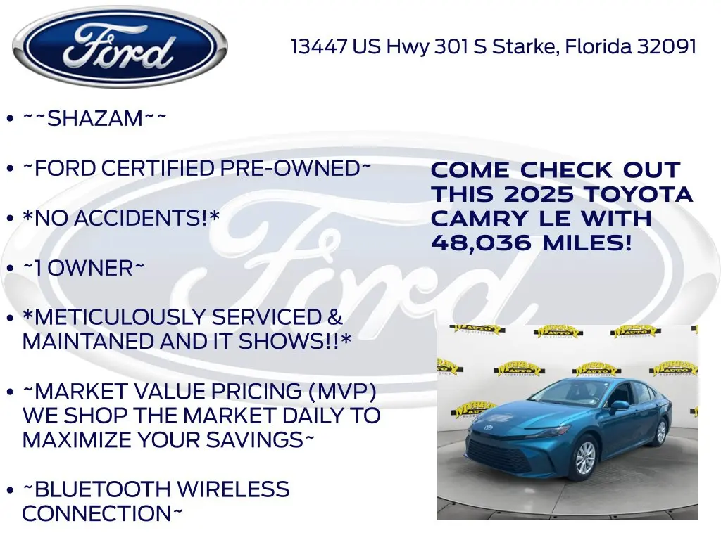 2025 Toyota Camry - $25,206