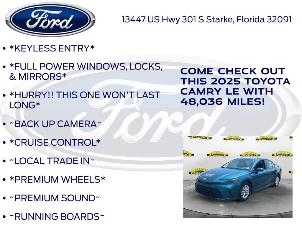 2025 Toyota Camry - $25,206