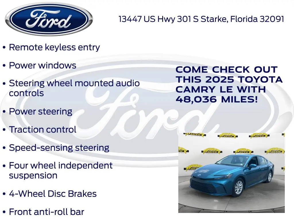 2025 Toyota Camry - $25,206