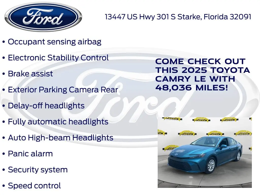 2025 Toyota Camry - $25,206