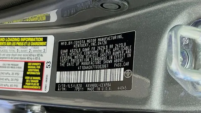 2026 Toyota Camry SE