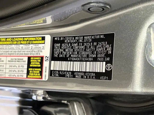 2026 Toyota Camry - $37,900