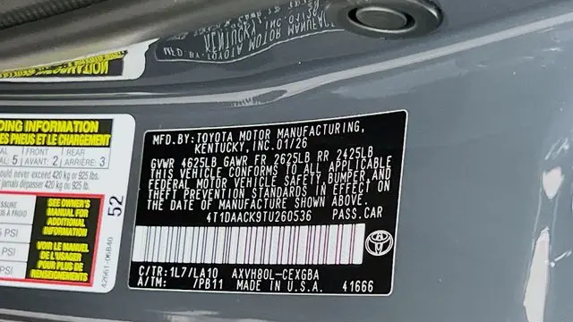 2026 Toyota Camry SE