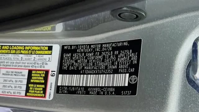 2026 Toyota Camry SE